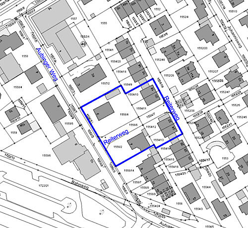 Bebauungsplan Nr. 59 - Gebiet beiderseits des Reiterweges in dem Abschnitt zwischen Aubinger Weg und Reiterweg